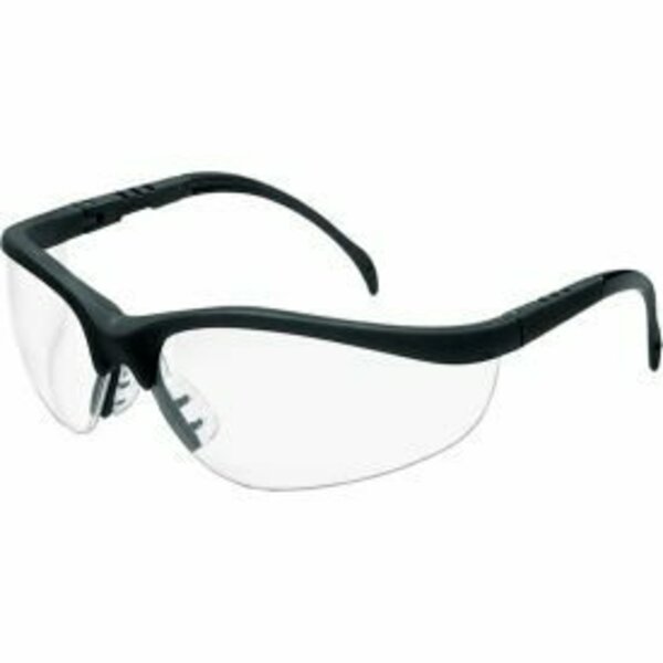 Ors Nasco Klondike Safety Glasses, Matte Black Frame, Clear Lens KD110AF